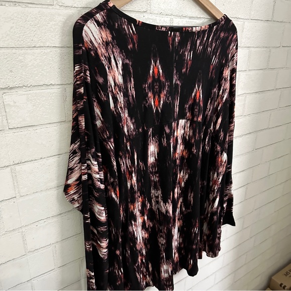 CYNTHIA ROWLEY Black Multi Colored Long Sleeve Top - Picture 7 of 9